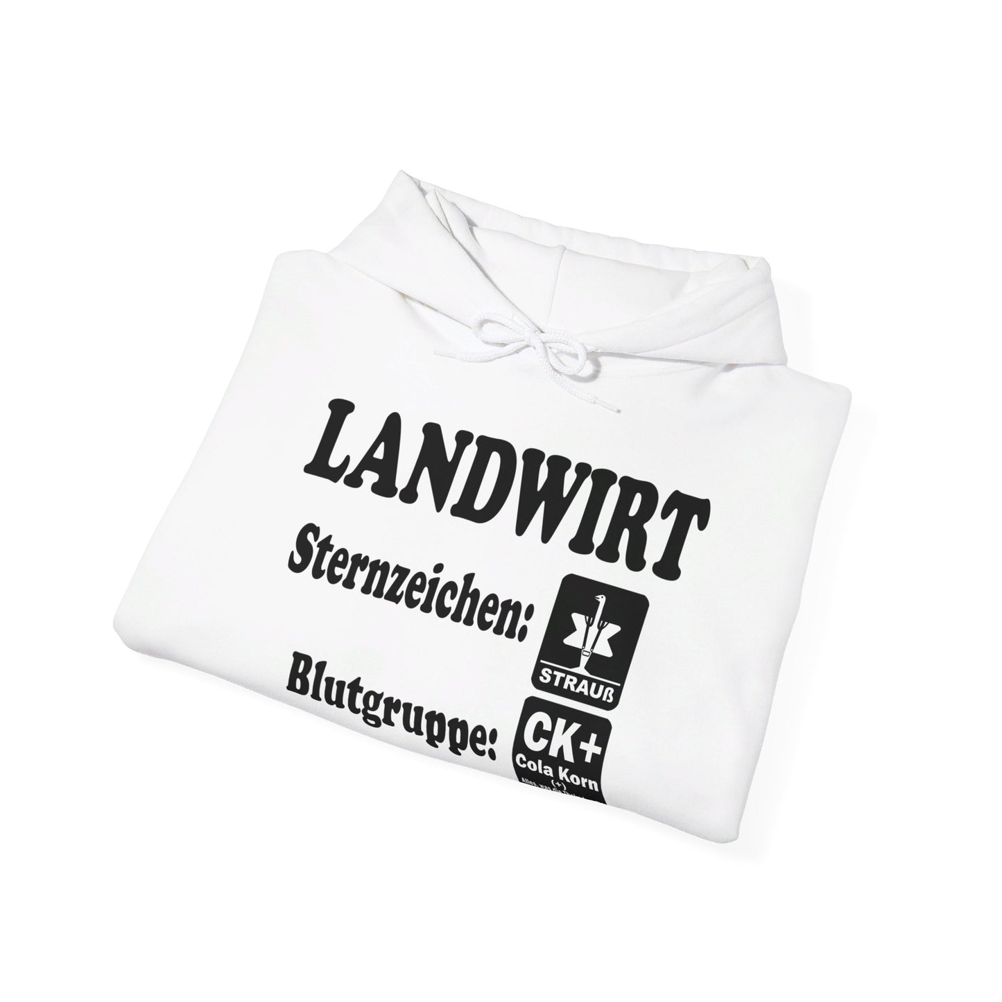 Landwirt: Sternzeichen Strauß, Blutgruppe Cola Korn Hoodie