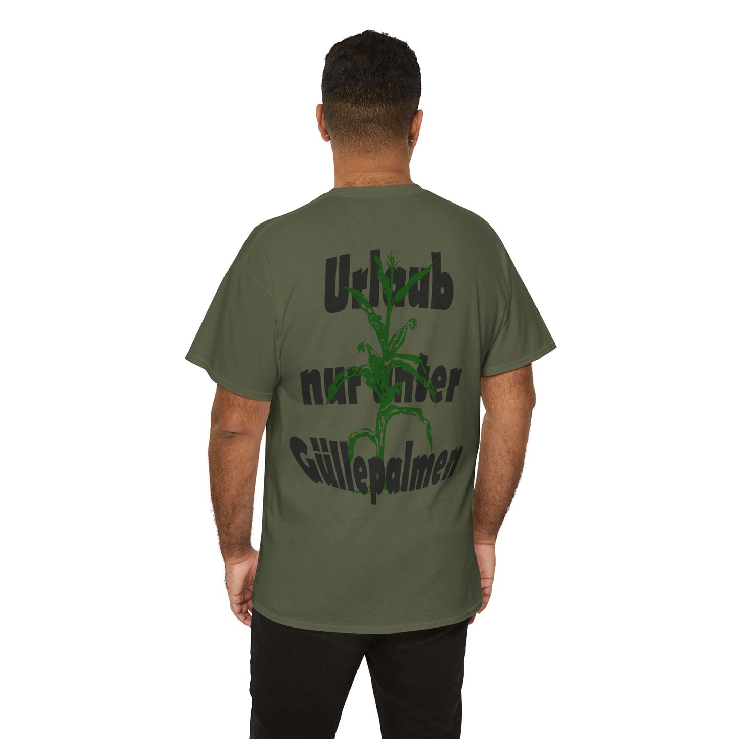Urlaub nur unter Güllepalmen - Backprint T-Shirt