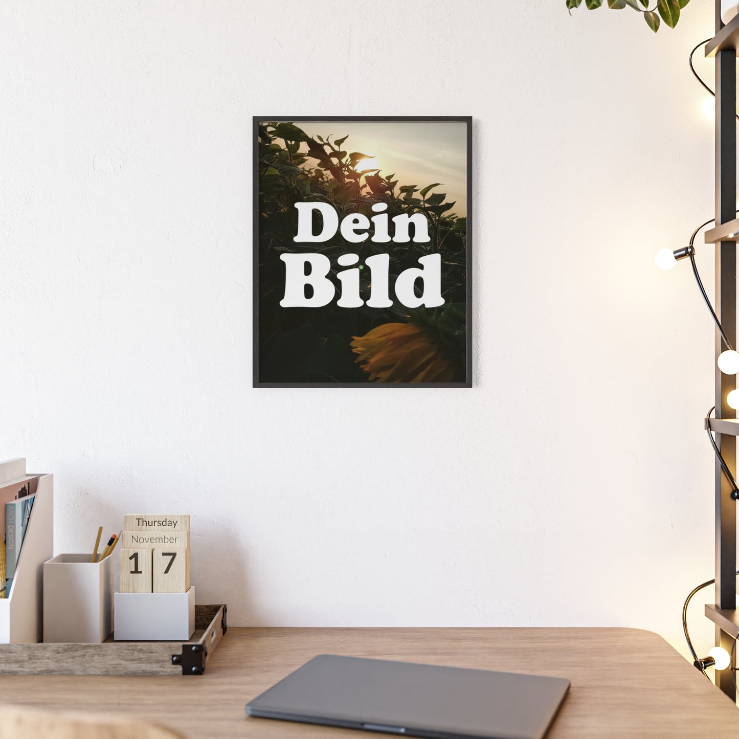 Personalisiertes Poster im Bilderrahmen