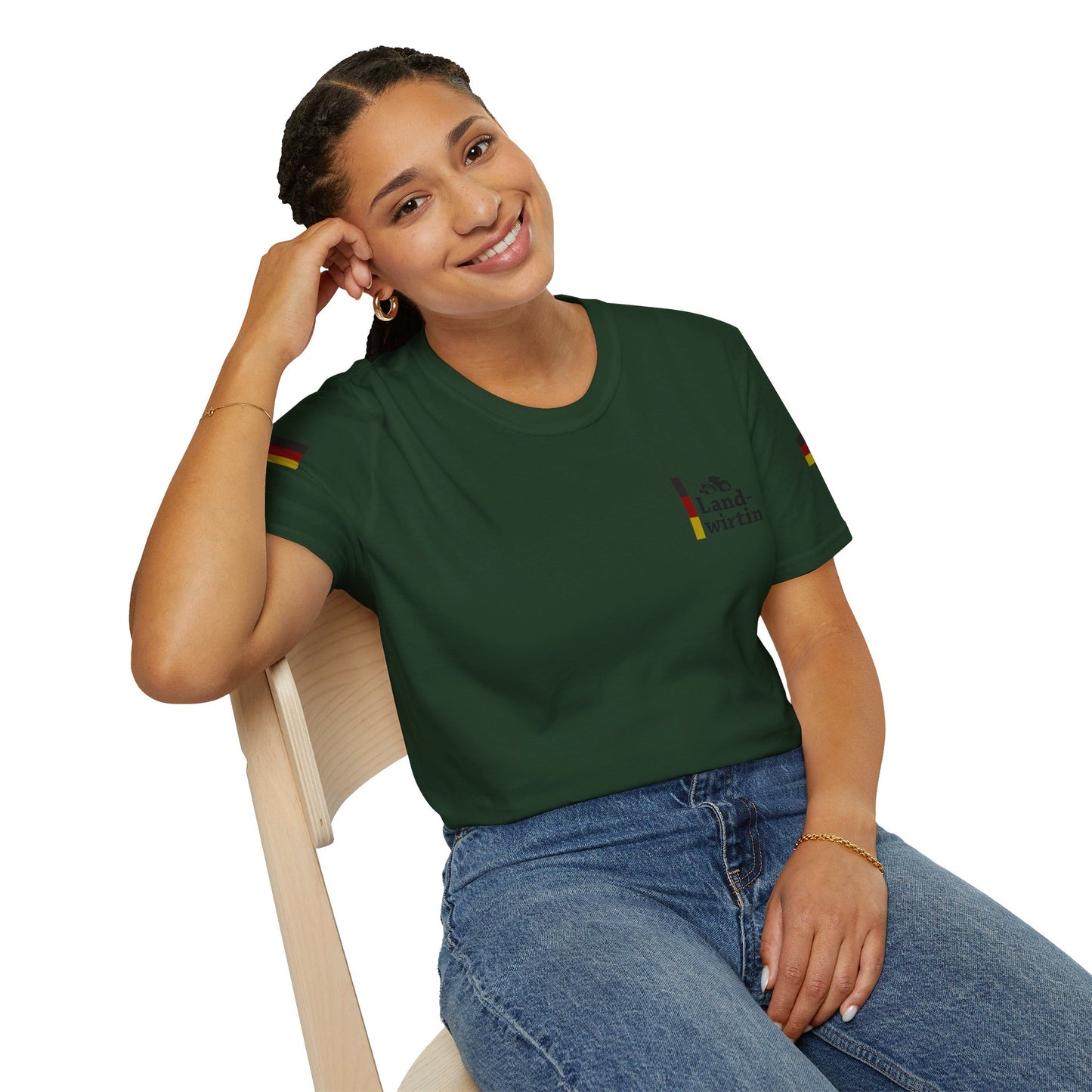 Deutsche Landwirtin T-shirt | Arbeitskleidung für deutsche Landwirtinnen