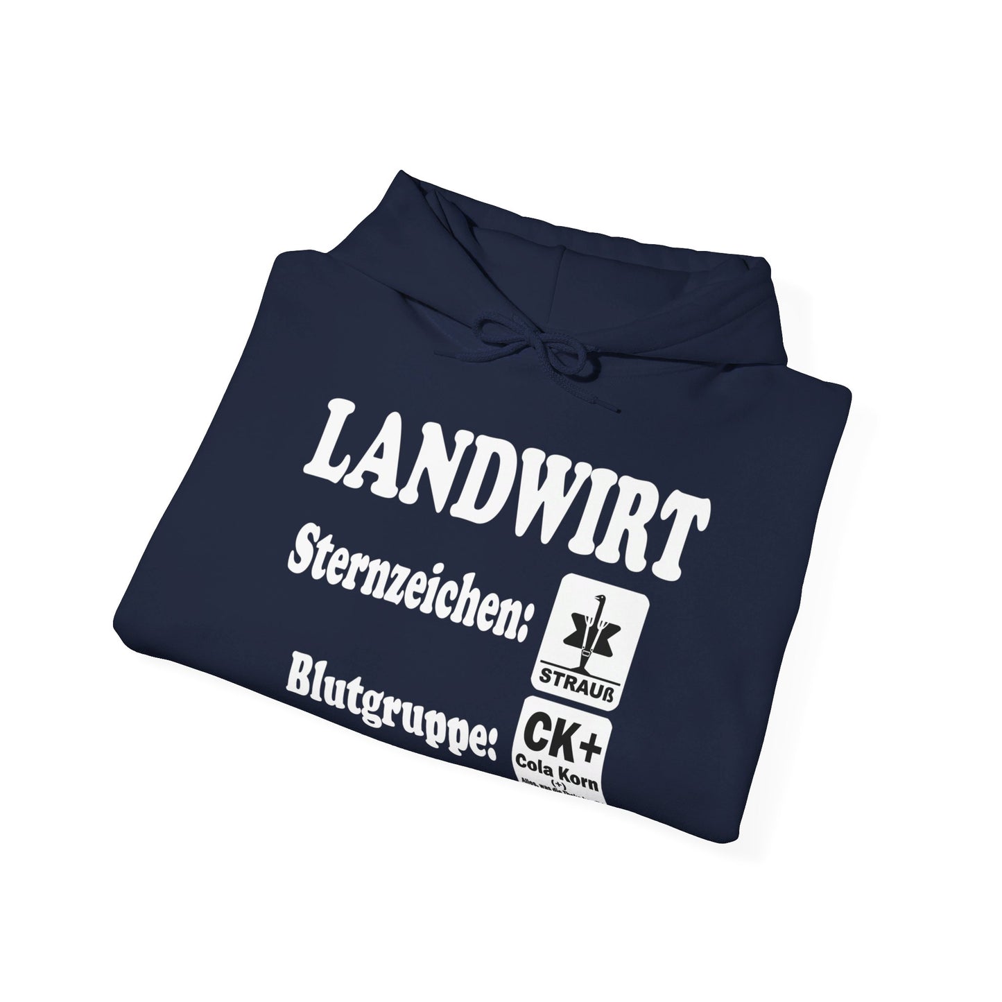 Landwirt: Sternzeichen Strauß, Blutgruppe Cola Korn Hoodie