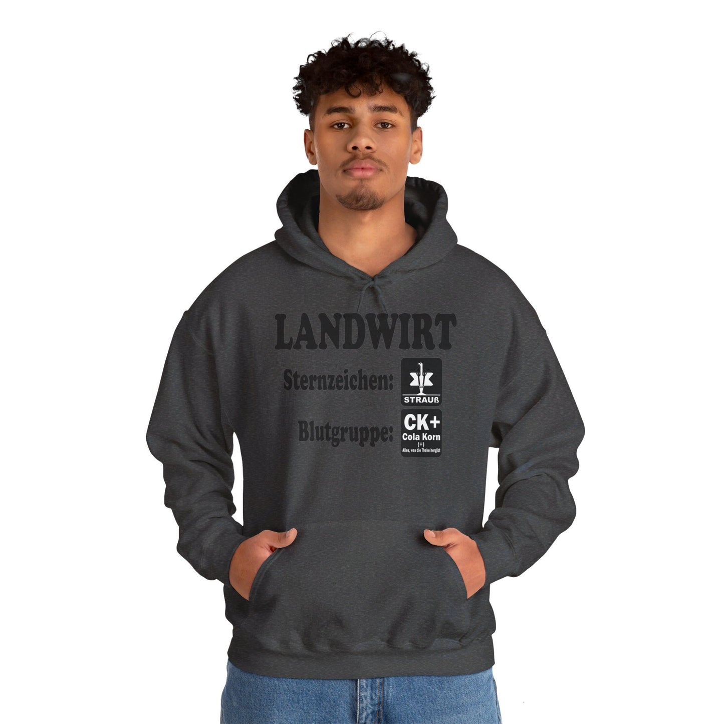 Landwirt: Sternzeichen Strauß, Blutgruppe Cola Korn Hoodie