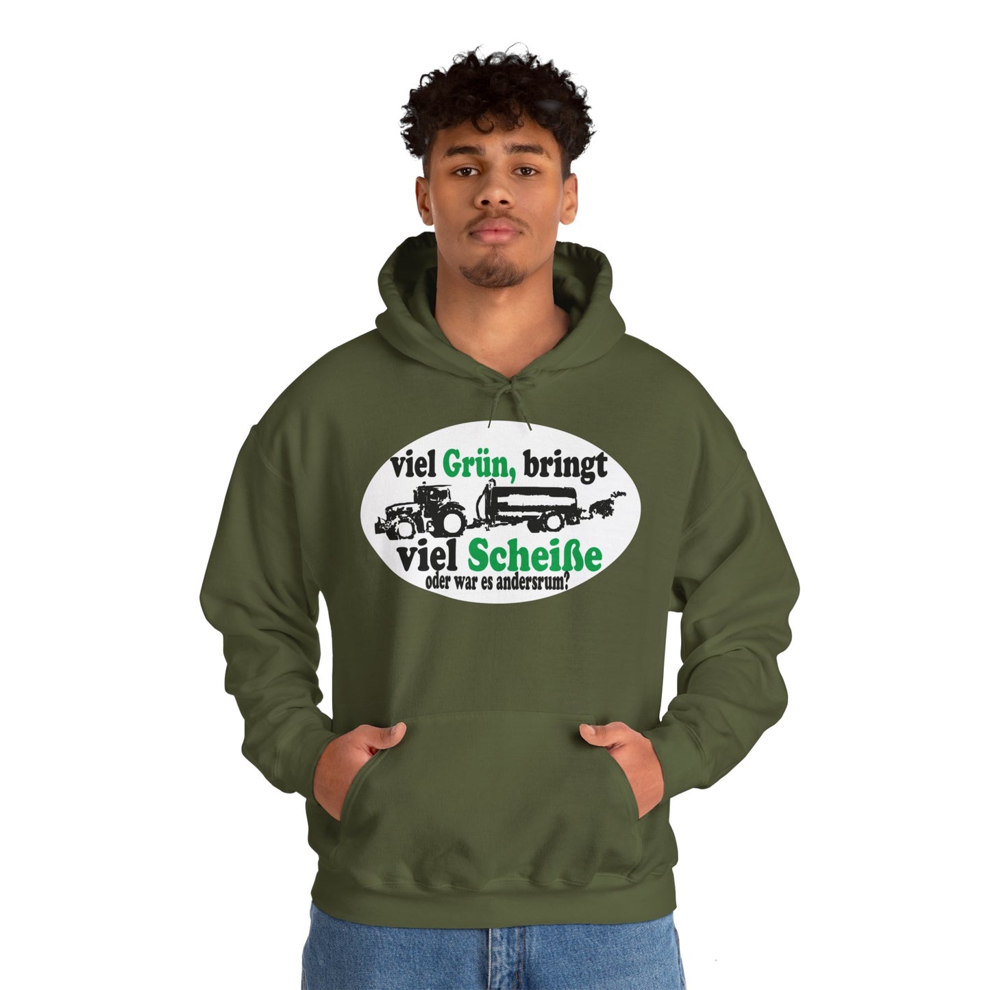 Viel Grün, bringt viel Scheiße Hoodie