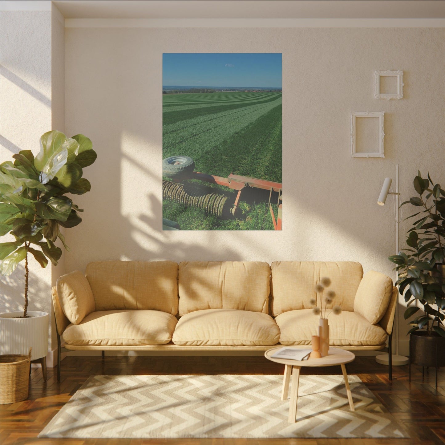 Leinwand 'Getreideacker walzen'