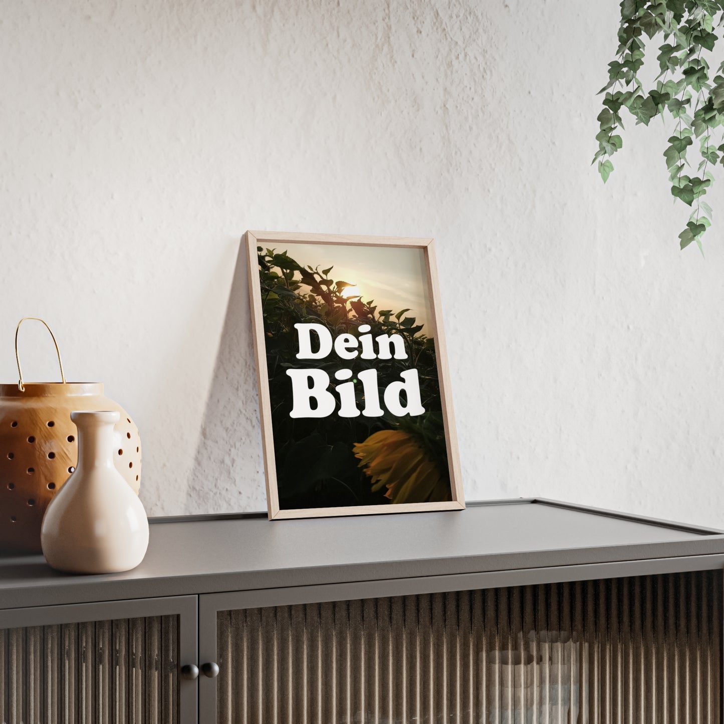 Personalisiertes Poster im Bilderrahmen