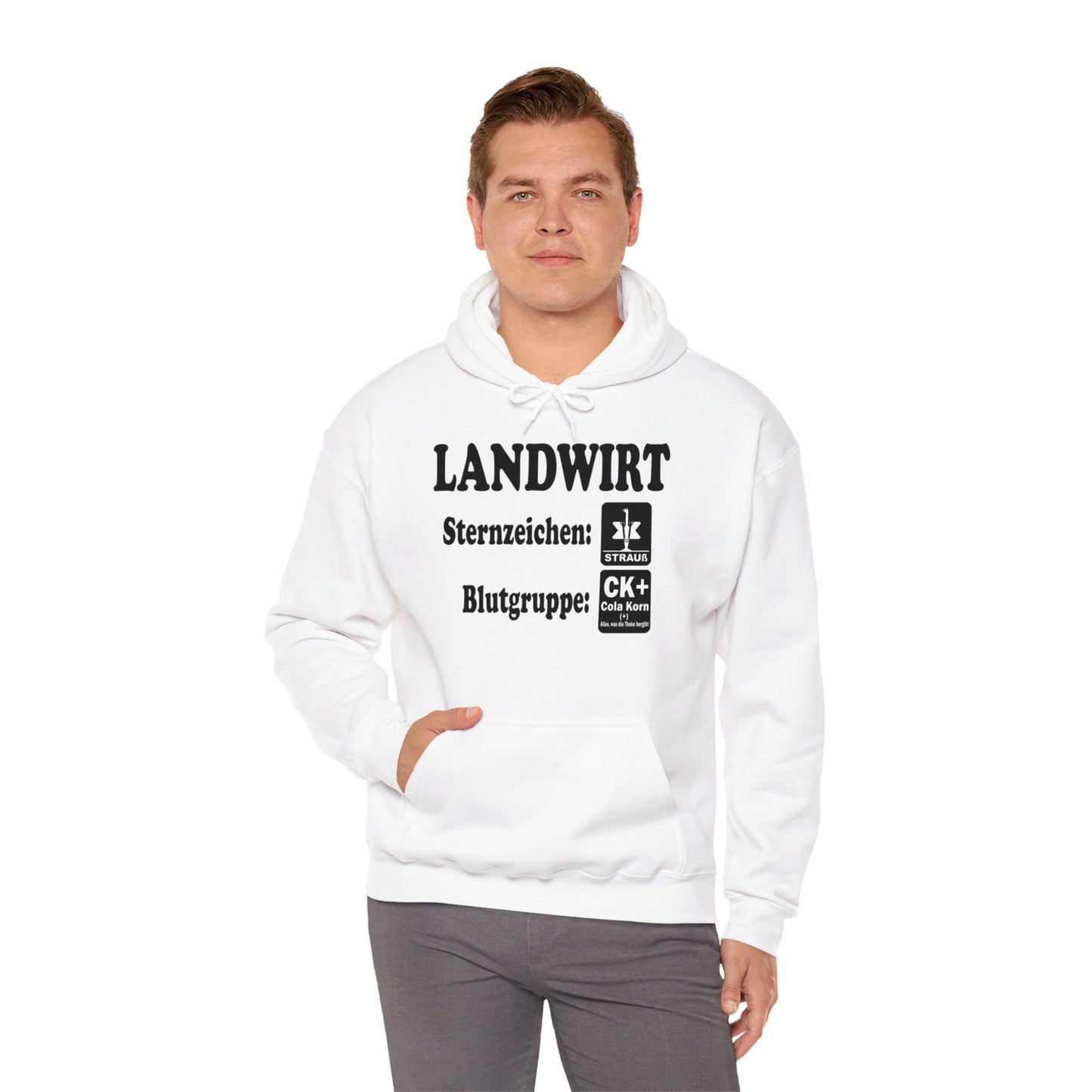 Landwirt: Sternzeichen Strauß, Blutgruppe Cola Korn Hoodie