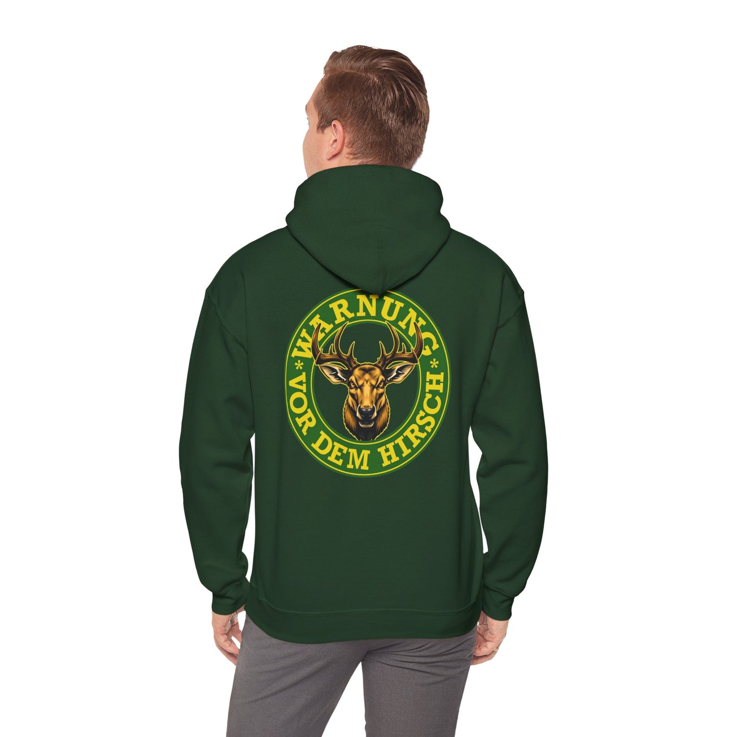 Warnung vor dem Hirsch - Backprint Hoodie
