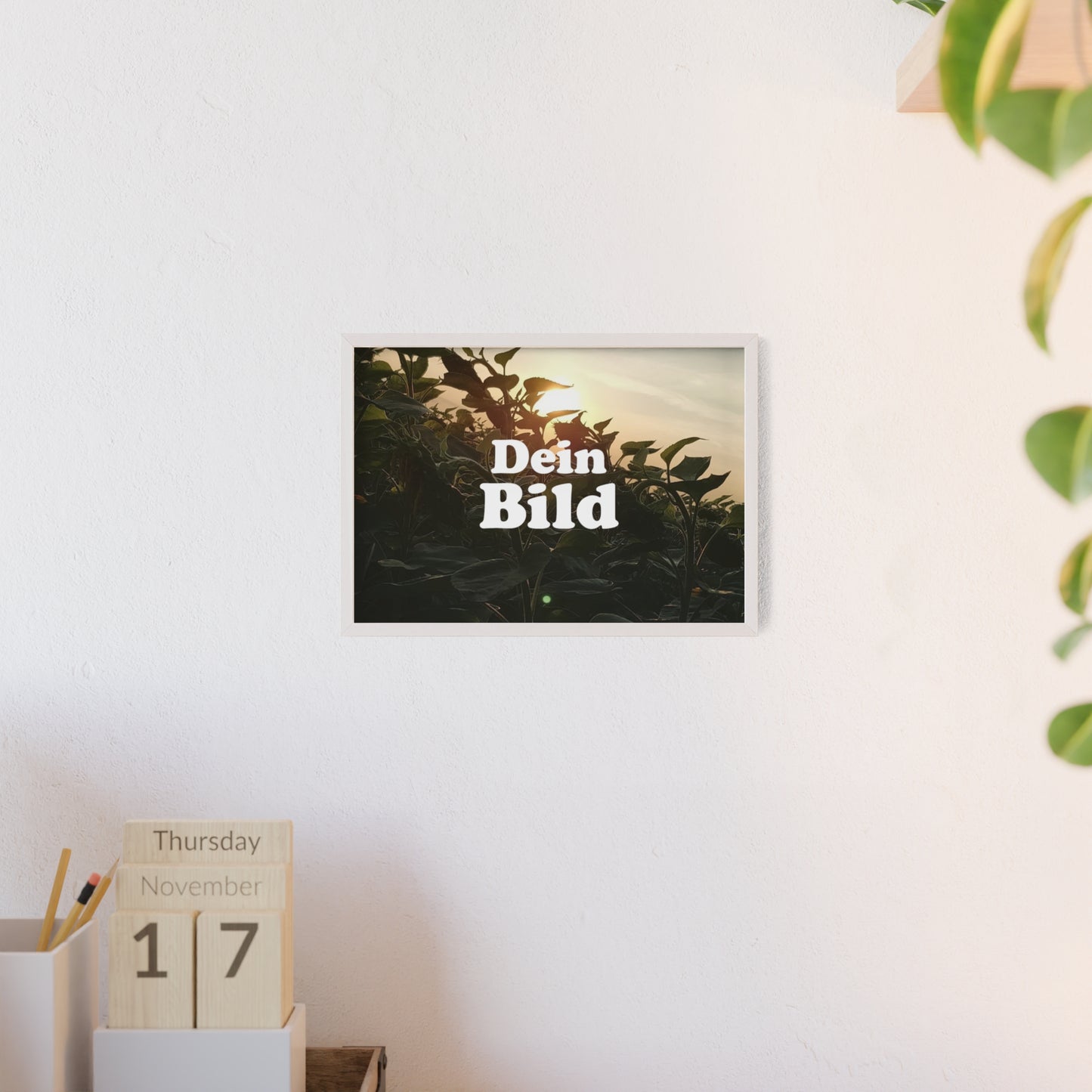 Personalisiertes Poster im Bilderrahmen