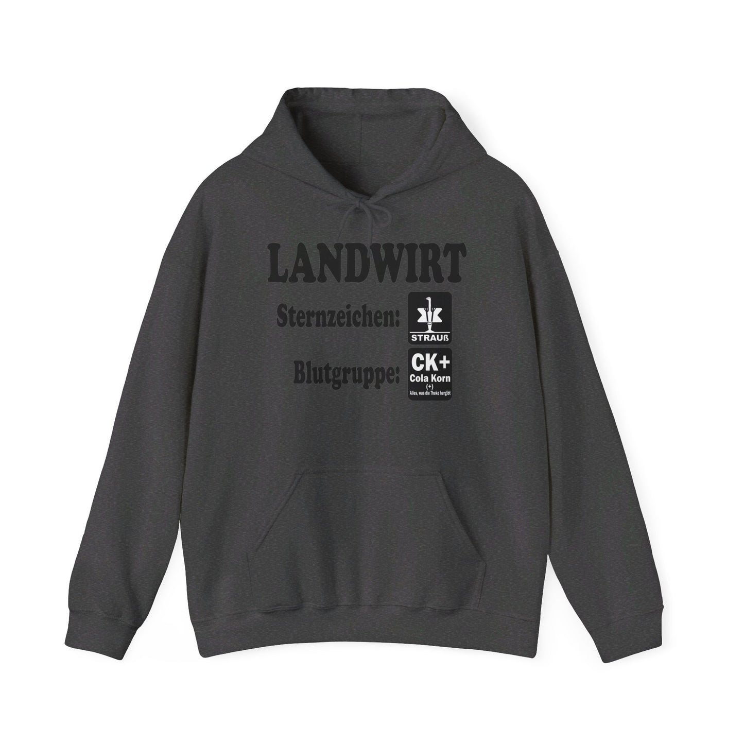 Landwirt: Sternzeichen Strauß, Blutgruppe Cola Korn Hoodie