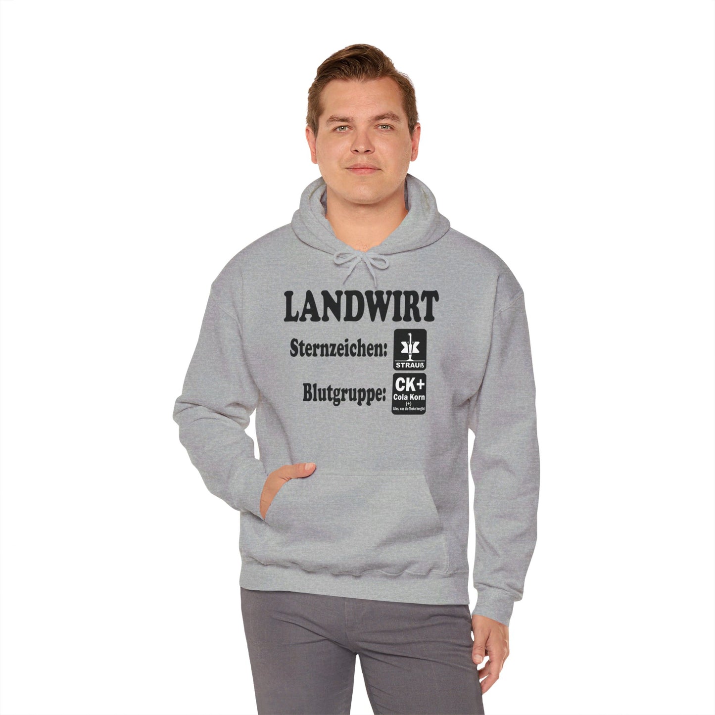 Landwirt: Sternzeichen Strauß, Blutgruppe Cola Korn Hoodie