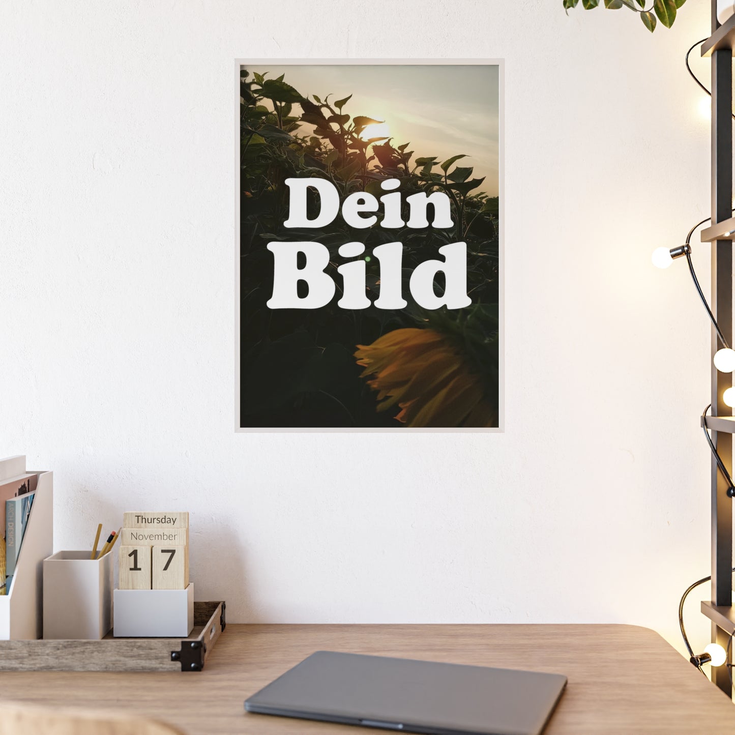 Personalisiertes Poster im Bilderrahmen