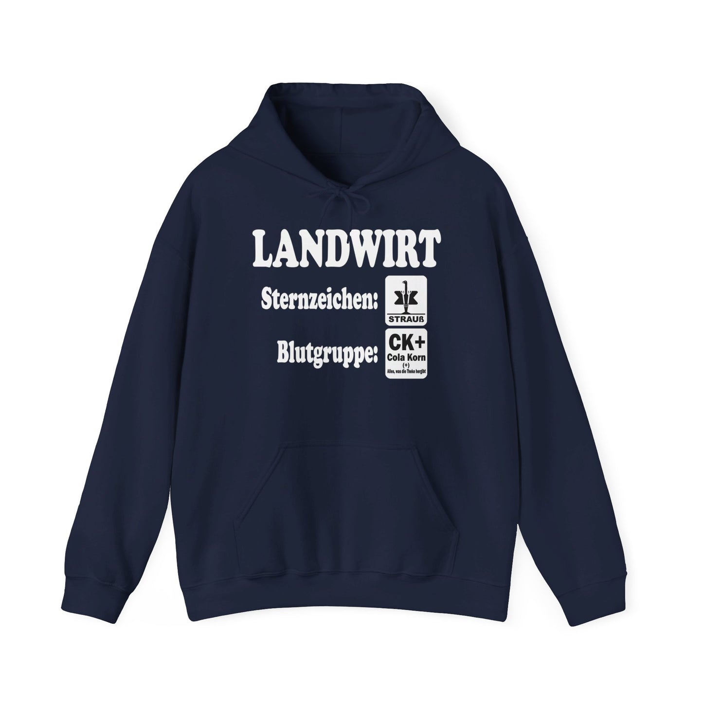 Landwirt: Sternzeichen Strauß, Blutgruppe Cola Korn Hoodie