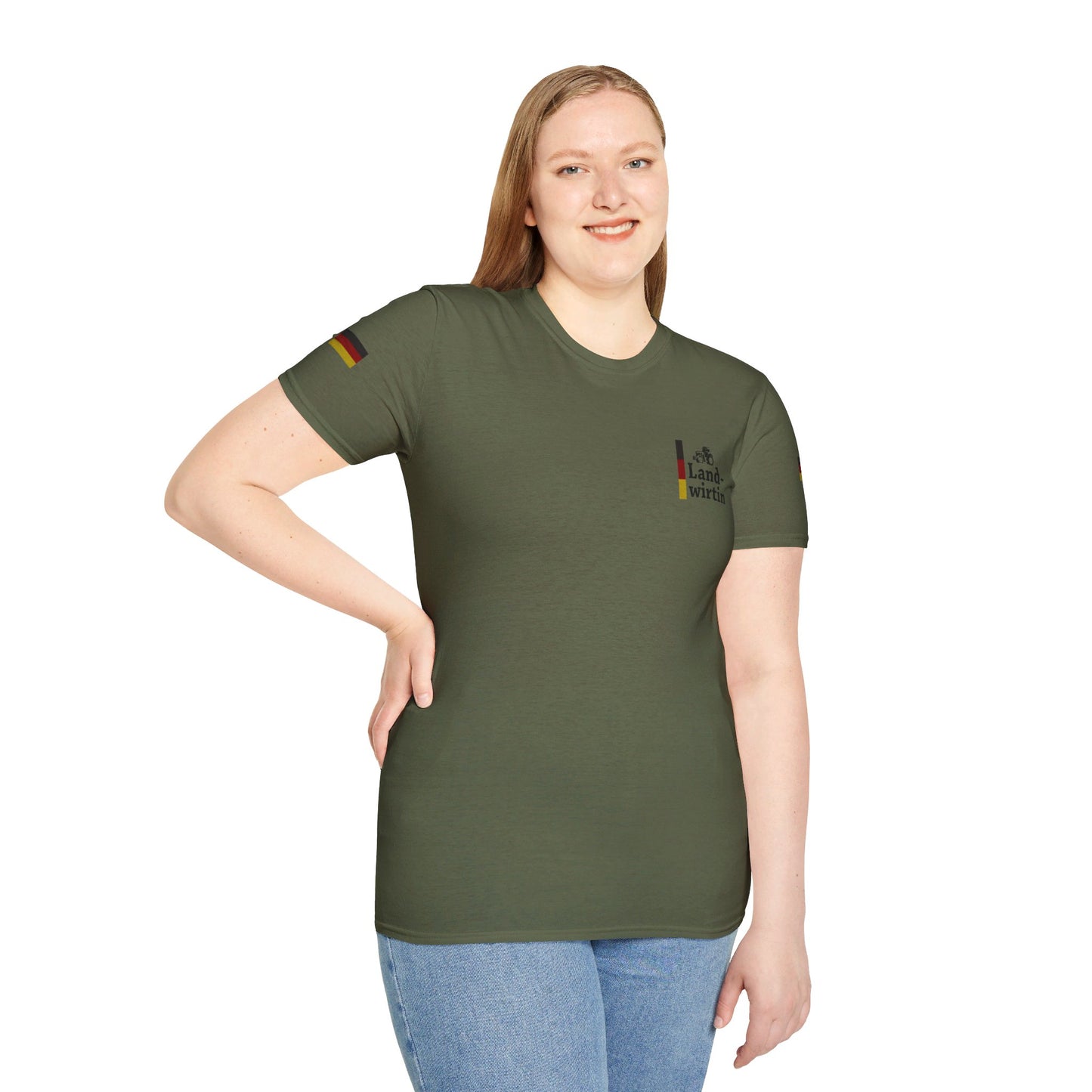Deutsche Landwirtin T-shirt | Arbeitskleidung für deutsche Landwirtinnen