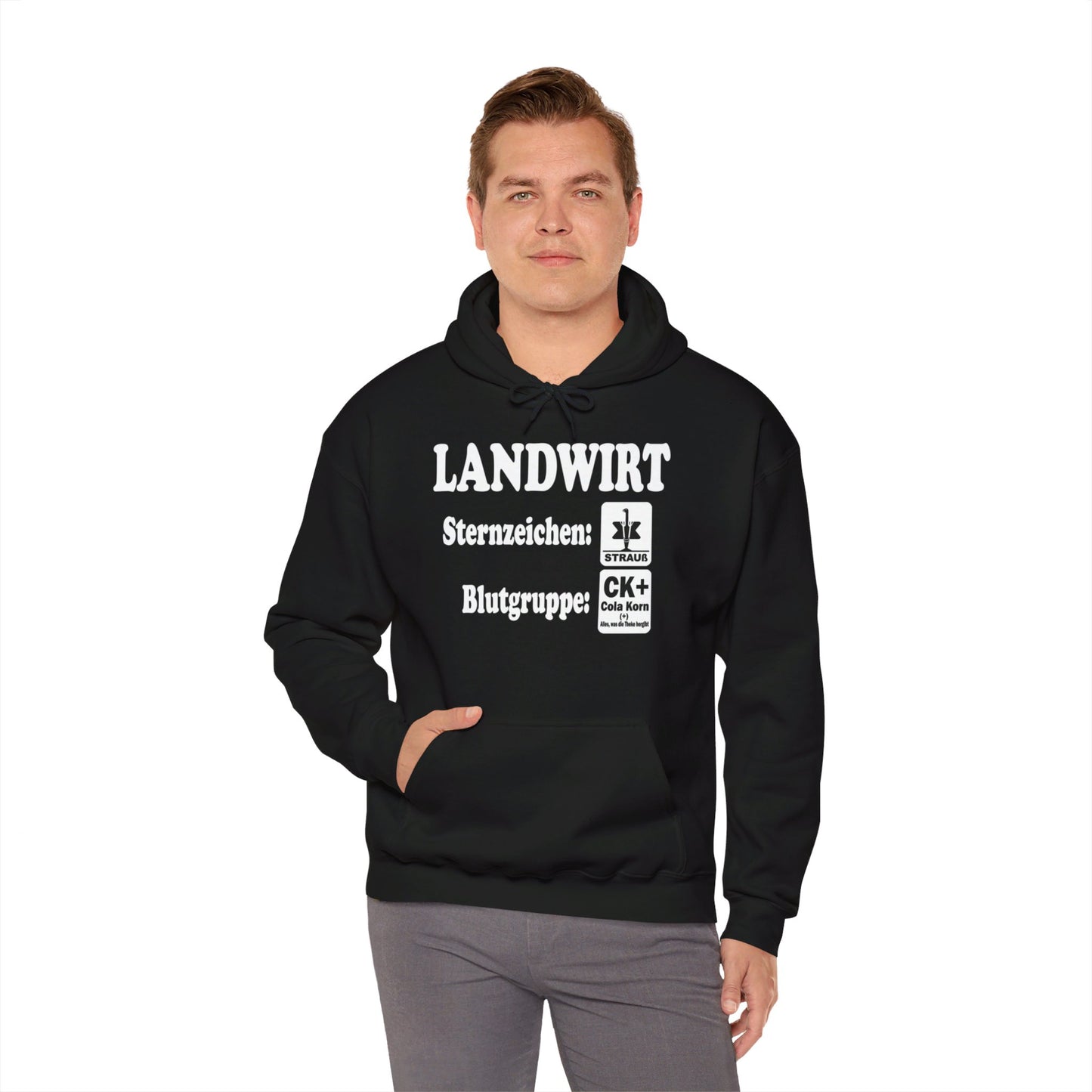 Landwirt: Sternzeichen Strauß, Blutgruppe Cola Korn Hoodie
