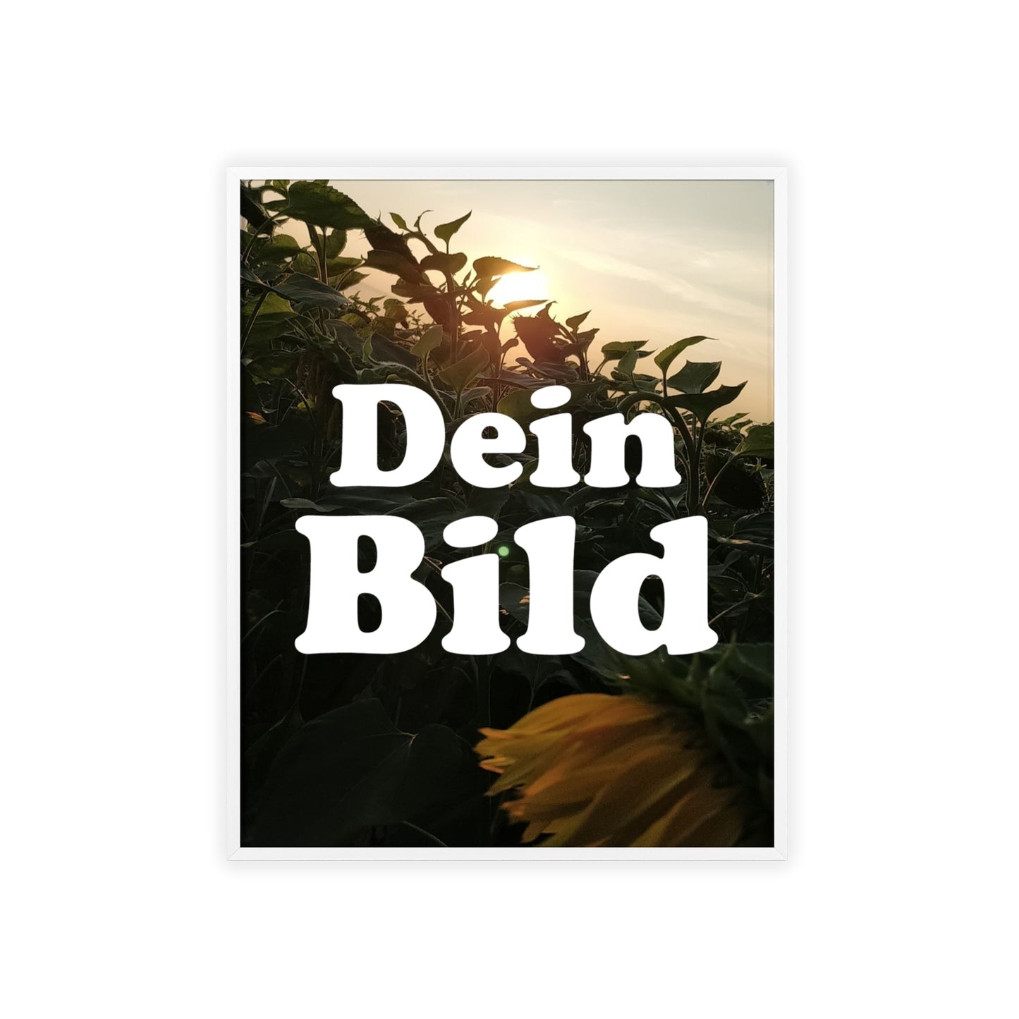 Personalisiertes Poster im Bilderrahmen