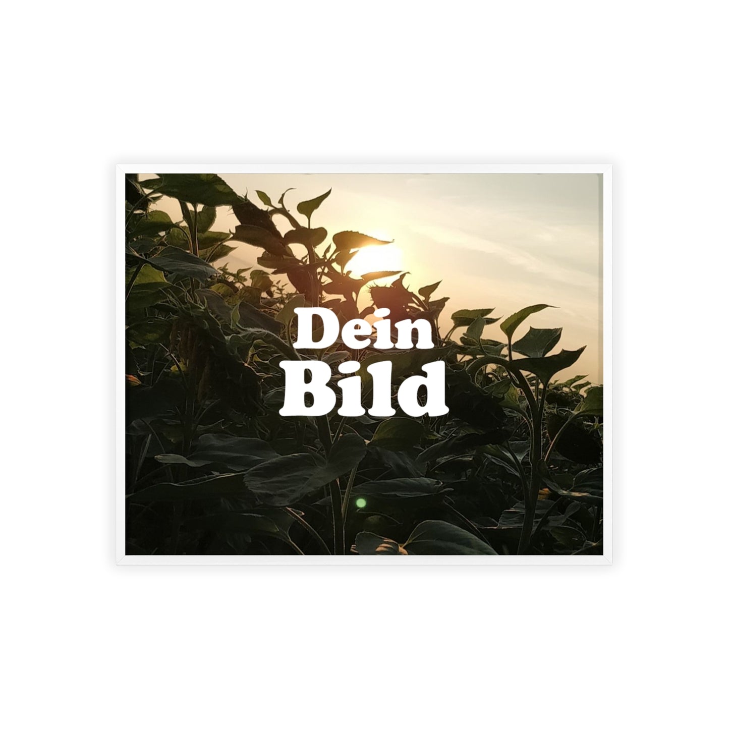 Personalisiertes Poster im Bilderrahmen