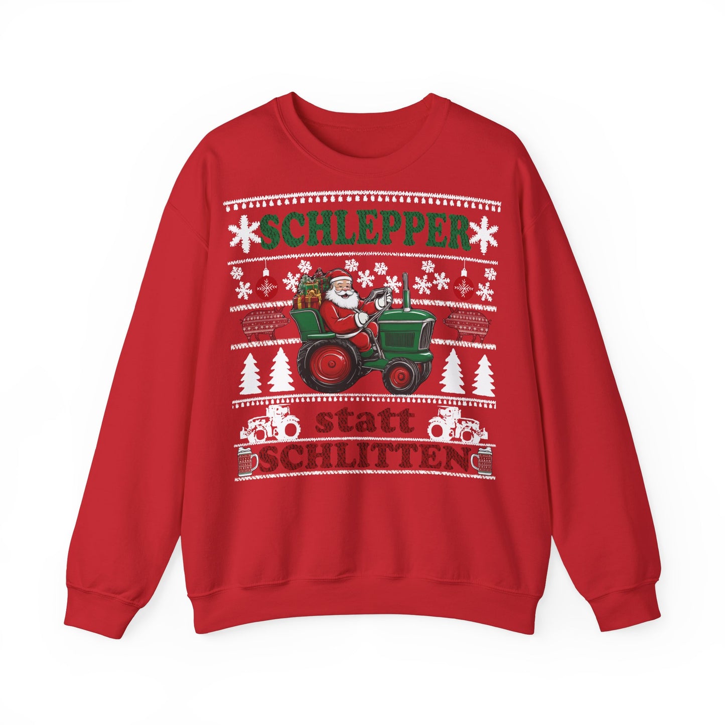 "Schlepper statt Schlitten" Ugly Christmas Sweater