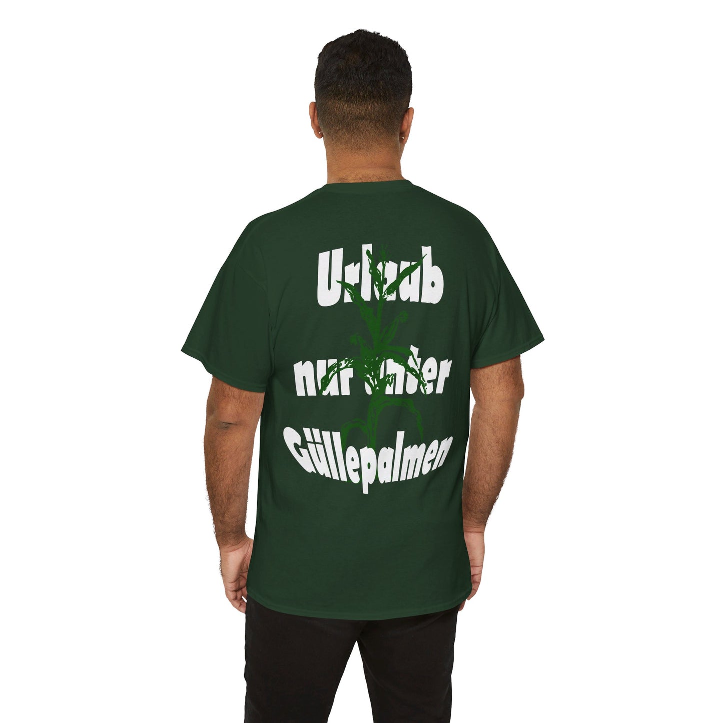 Urlaub nur unter Güllepalmen - Backprint T-Shirt