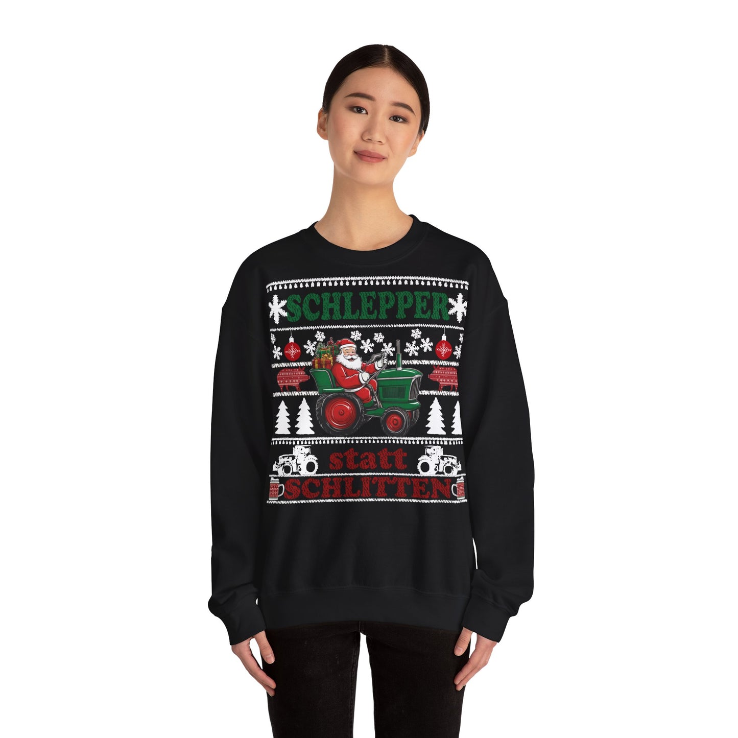"Schlepper statt Schlitten" Ugly Christmas Sweater