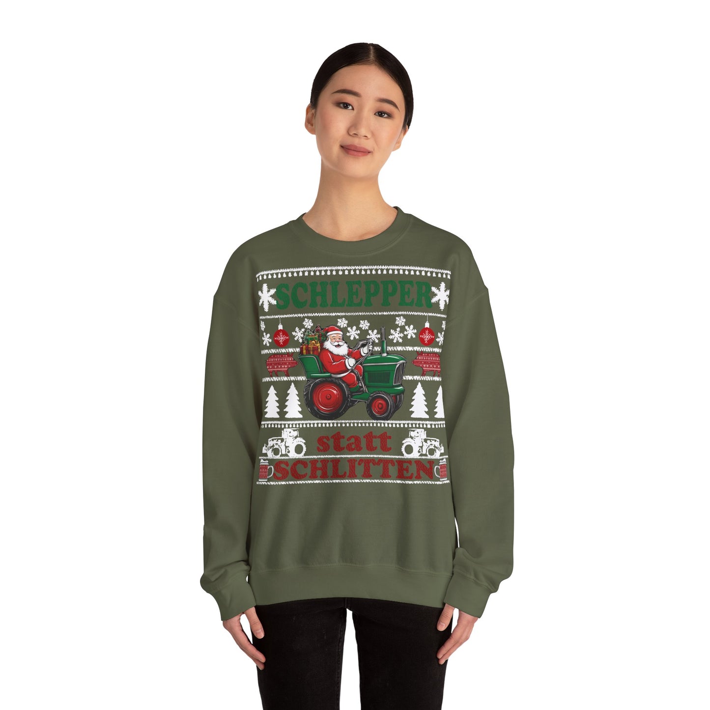 "Schlepper statt Schlitten" Ugly Christmas Sweater
