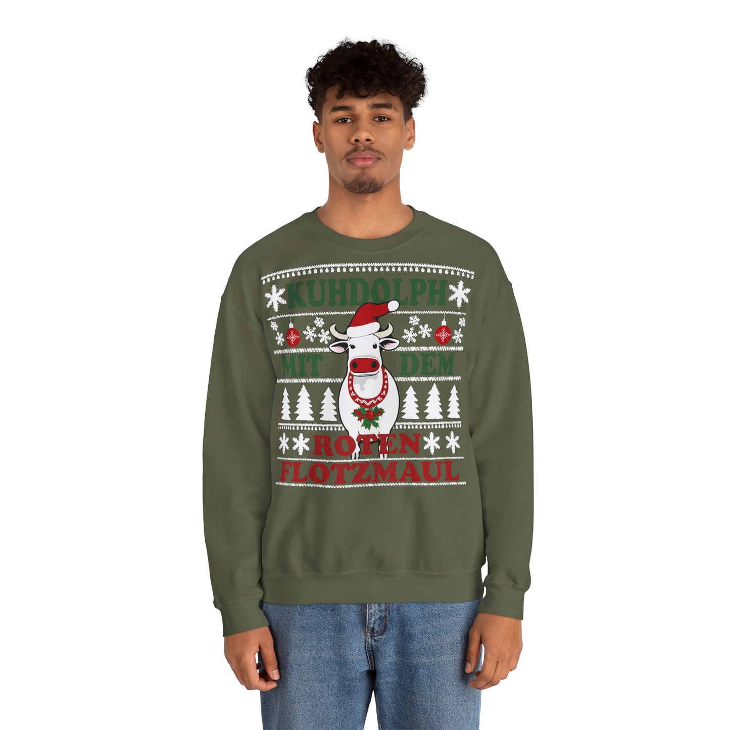 "Kuhdolph" Ugly Christmas Sweater