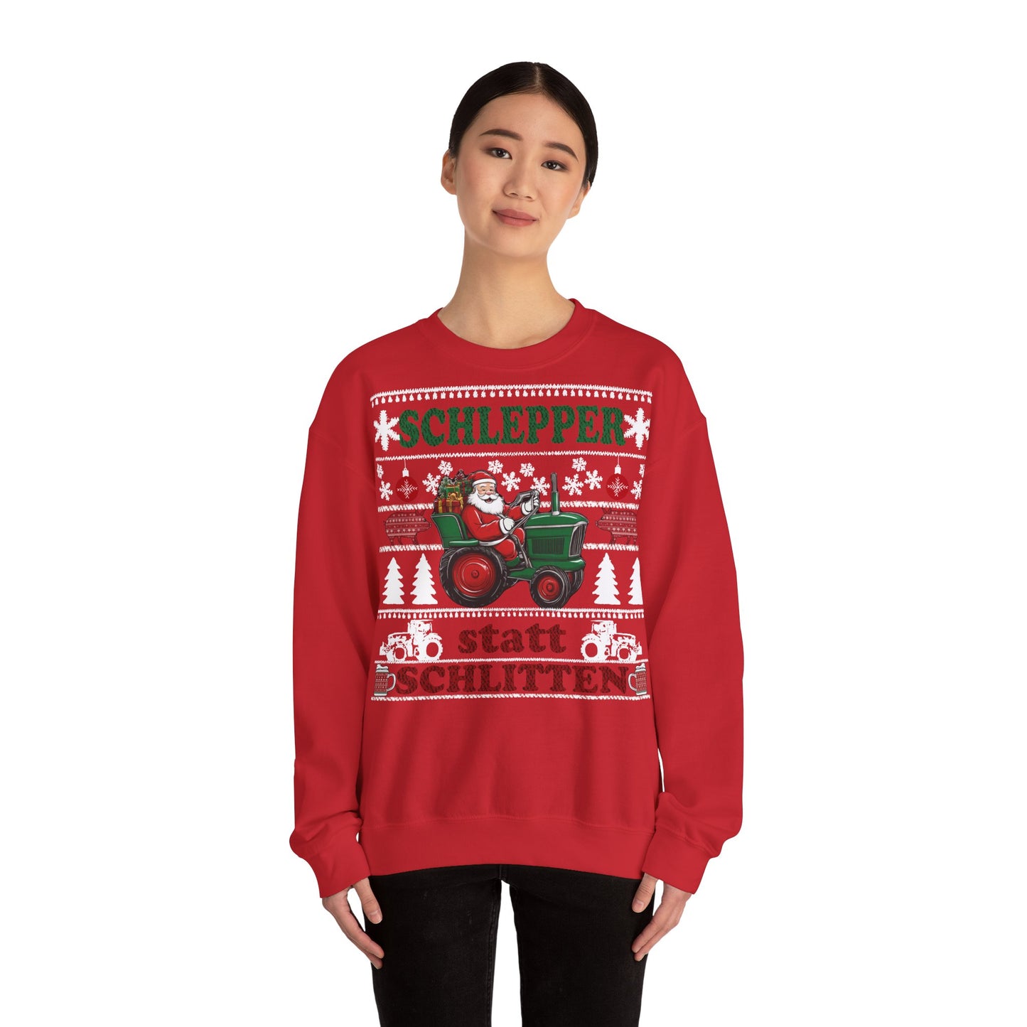 "Schlepper statt Schlitten" Ugly Christmas Sweater