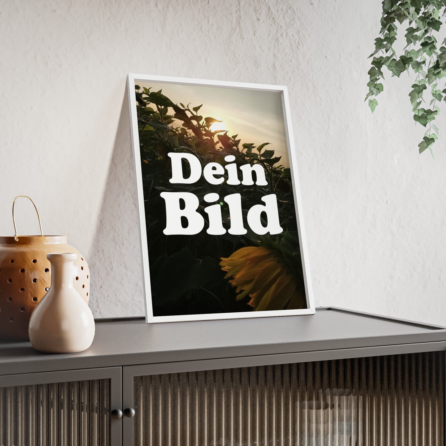 Personalisiertes Poster im Bilderrahmen