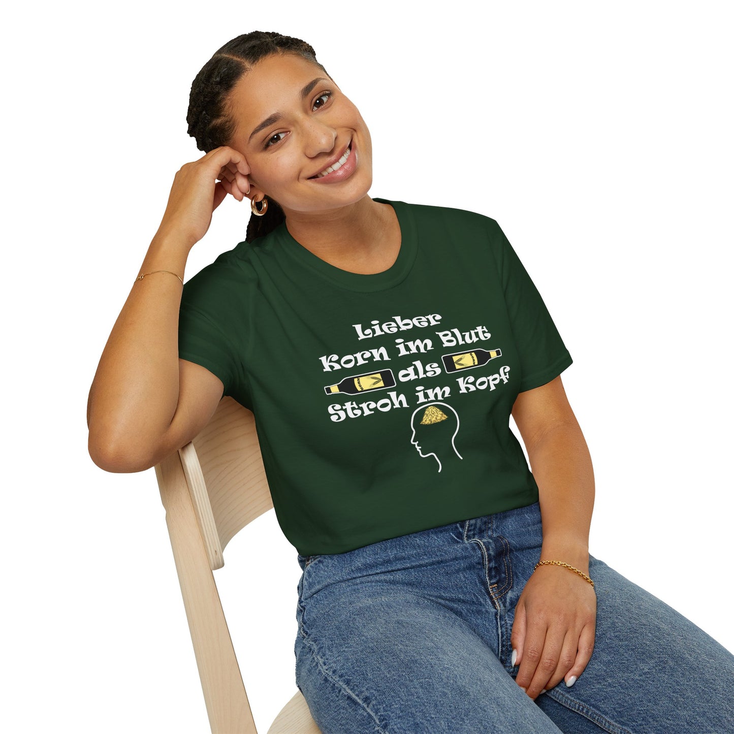Lieber Korn im Blut als Stroh im Kopf T-Shirt