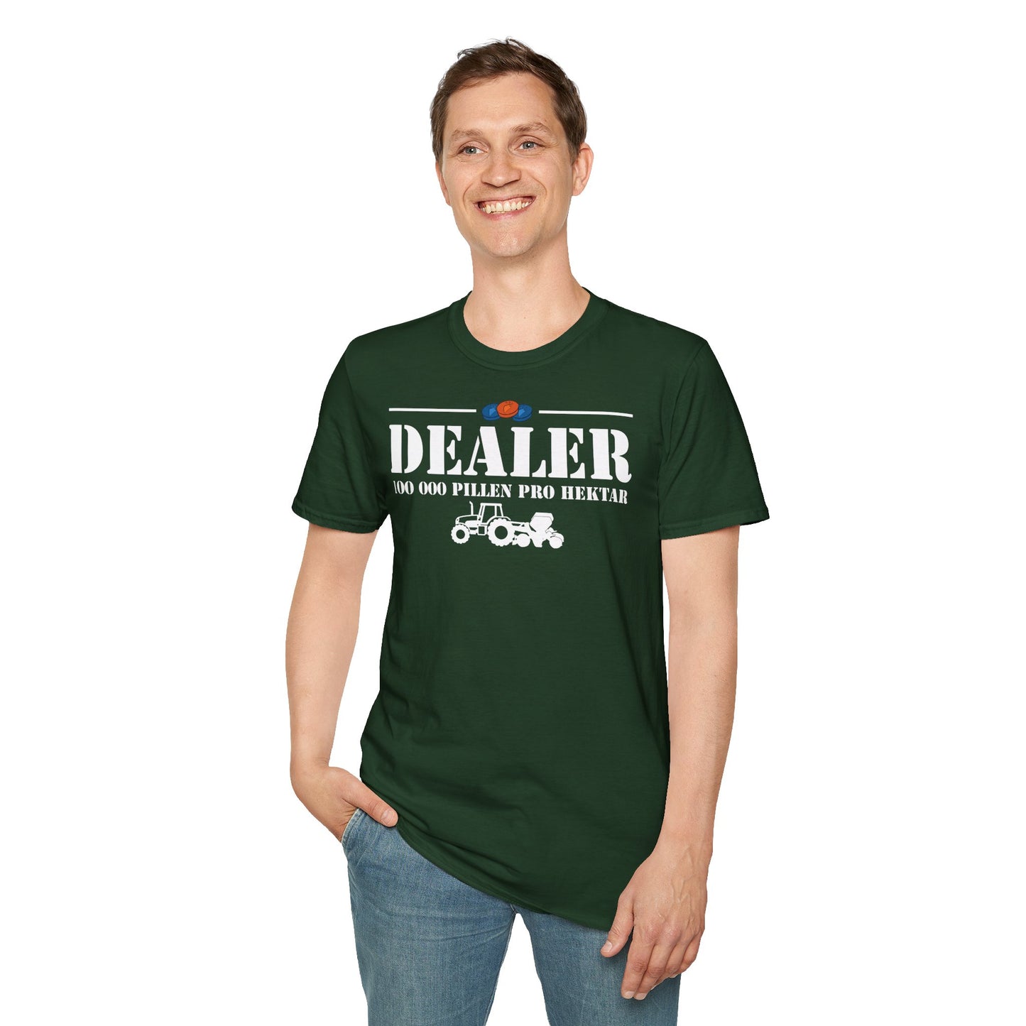 Dealer – 100.000 Pillen pro Hektar T-Shirt