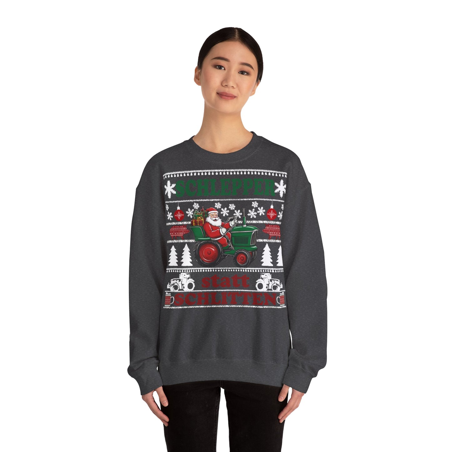 "Schlepper statt Schlitten" Ugly Christmas Sweater