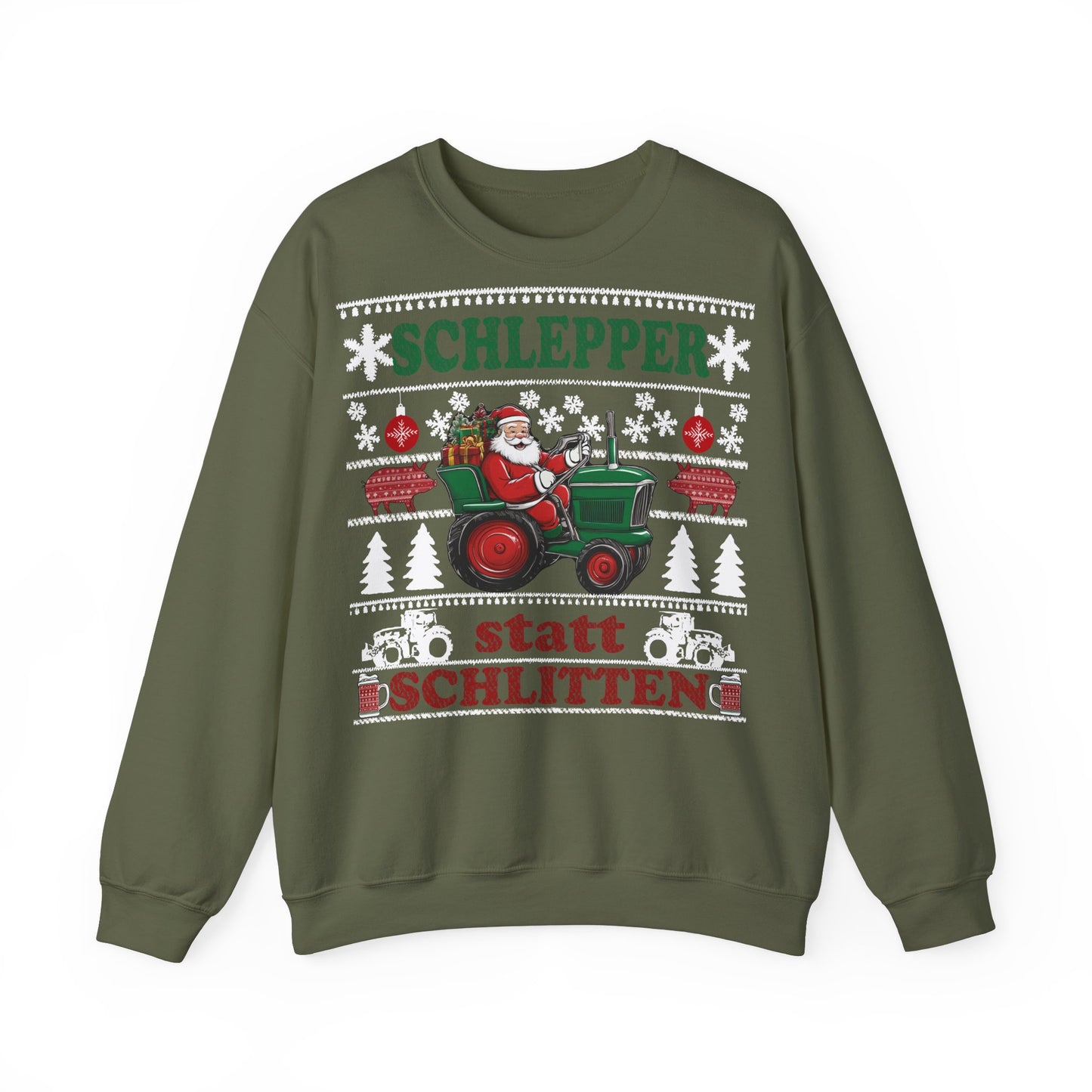 "Schlepper statt Schlitten" Ugly Christmas Sweater