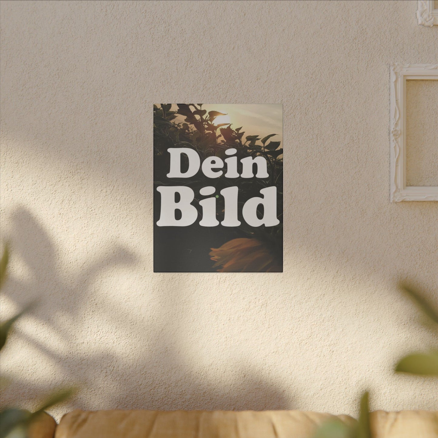 Leinwand mit eigenem Bild