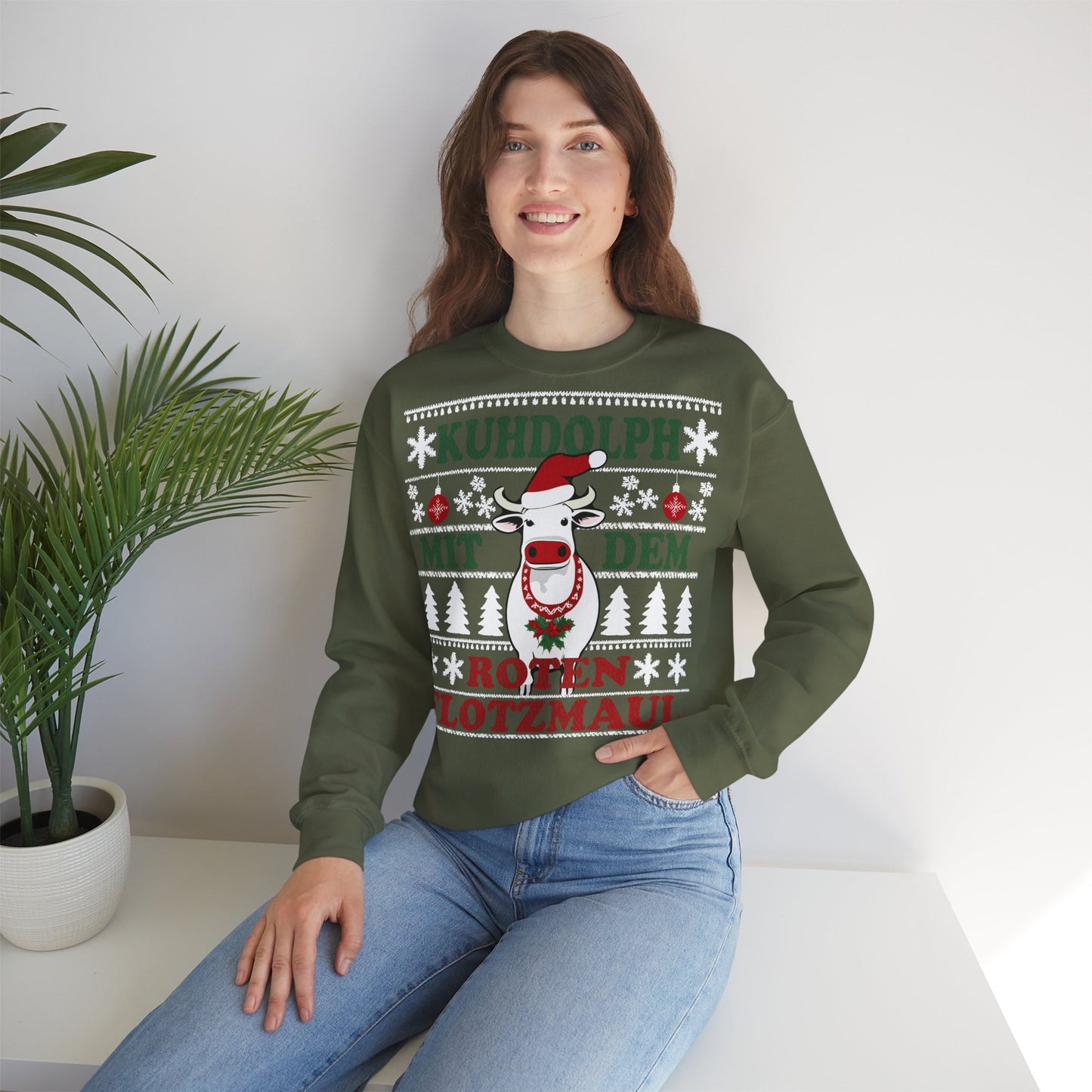 "Kuhdolph" Ugly Christmas Sweater