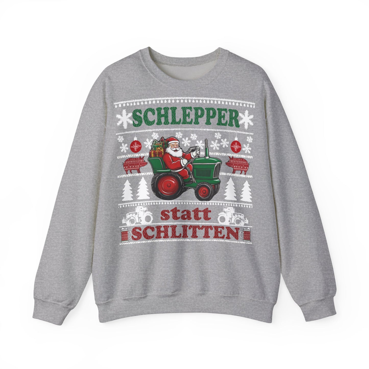 "Schlepper statt Schlitten" Ugly Christmas Sweater