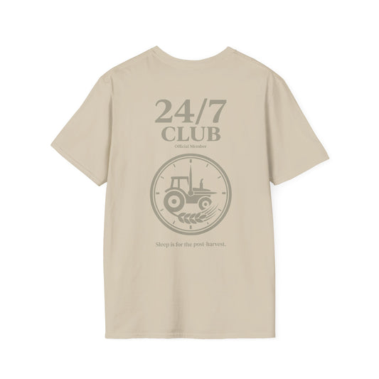 Beigefarbenes Landwirtschafts Shirt Sand Sommer Ernte Mode.