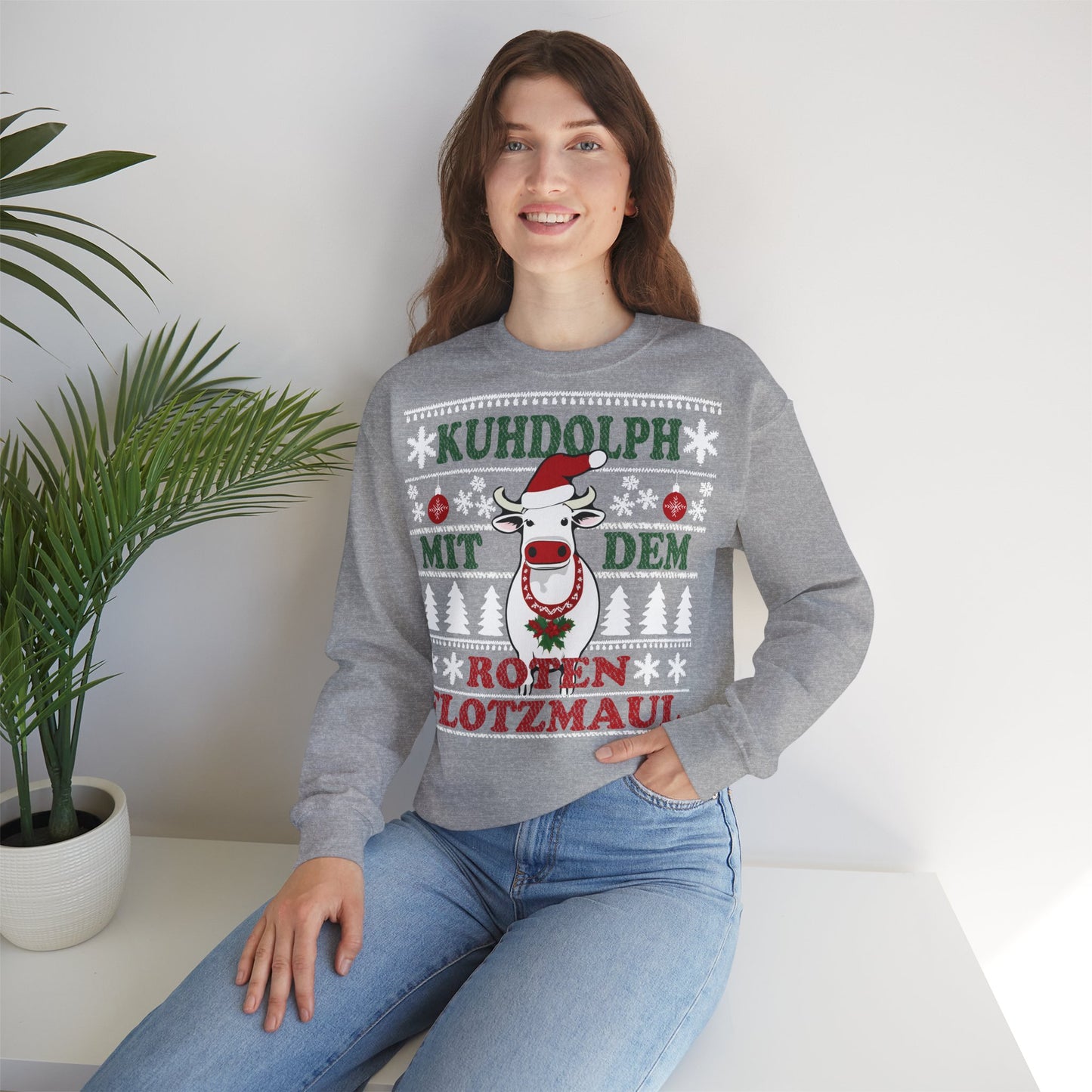 "Kuhdolph" Ugly Christmas Sweater