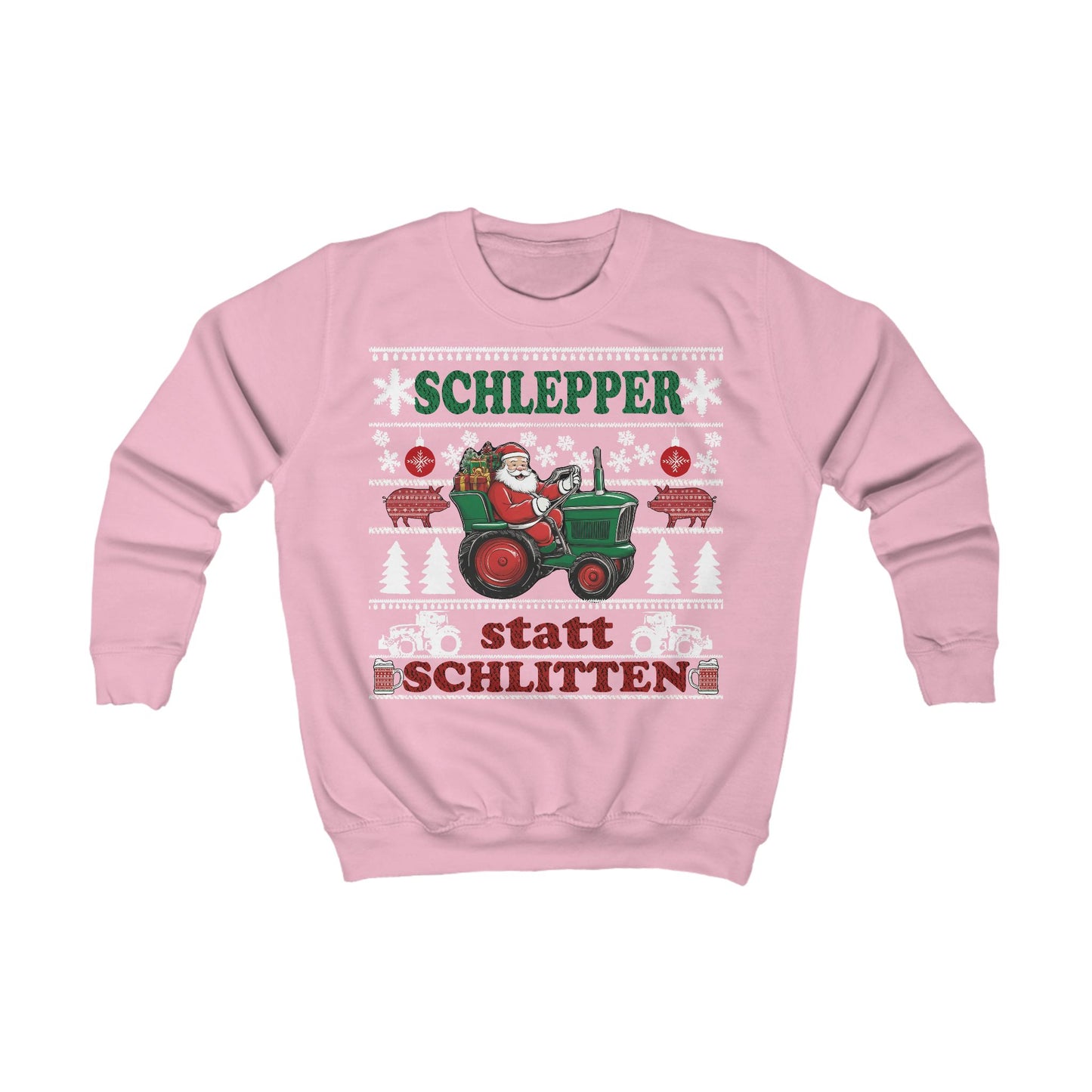 "Schlepper statt Schlitten" Sweater für Kinder