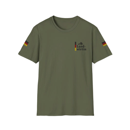 Deutsche Landwirtin T-shirt | Arbeitskleidung für deutsche Landwirtinnen