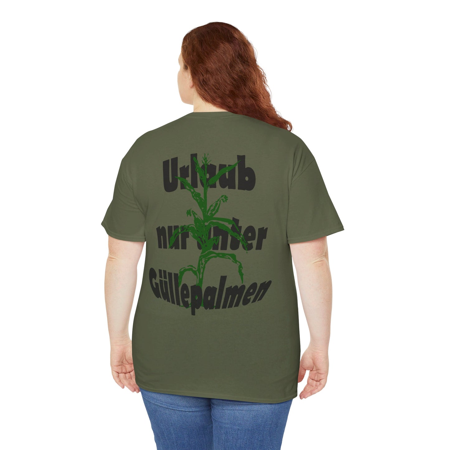 Urlaub nur unter Güllepalmen - Backprint T-Shirt