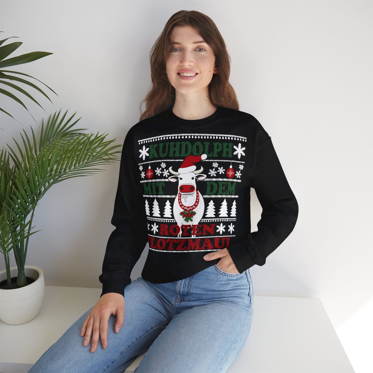 "Kuhdolph" Ugly Christmas Sweater
