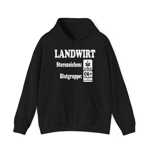 Landwirt: Sternzeichen Strauß, Blutgruppe Cola Korn Hoodie
