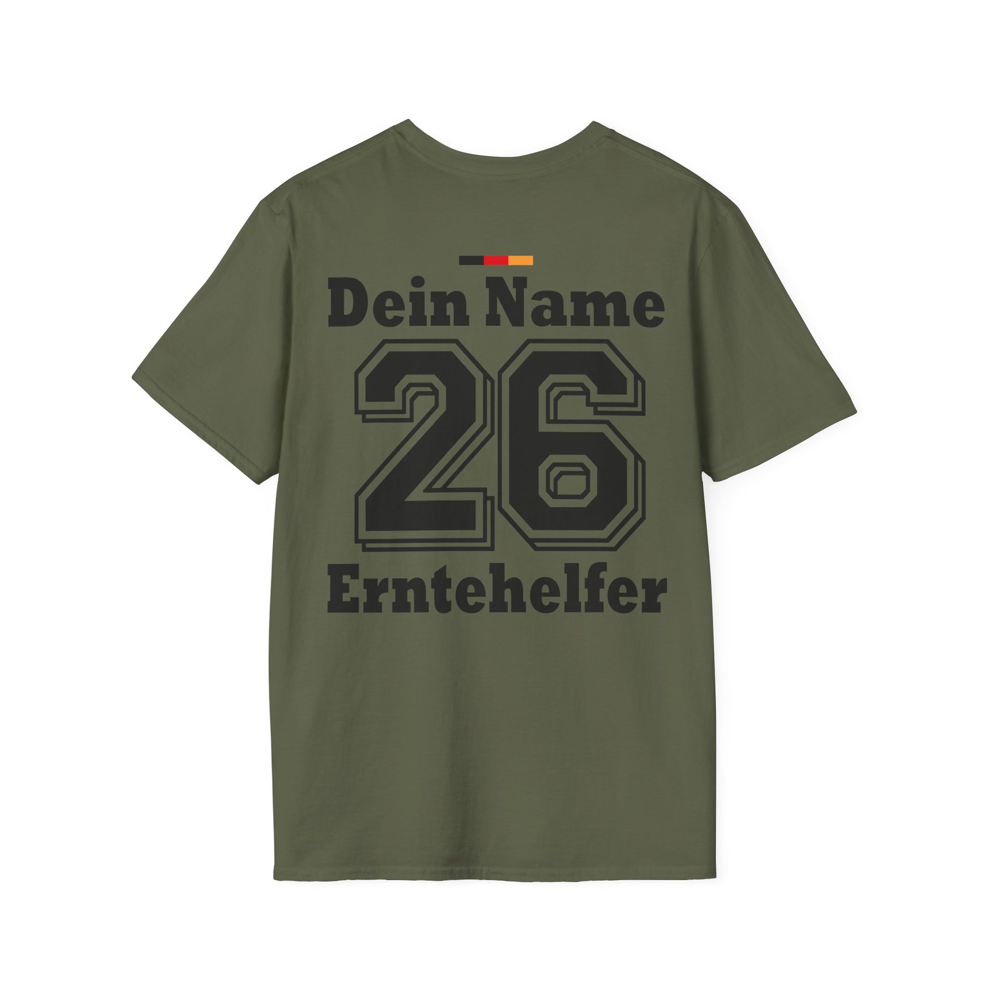 Professionelle Arbeitskleidung für Lohnunternehmen: Individuelles Erntehelfer Trikot mit Funktionsbezeichnung.
