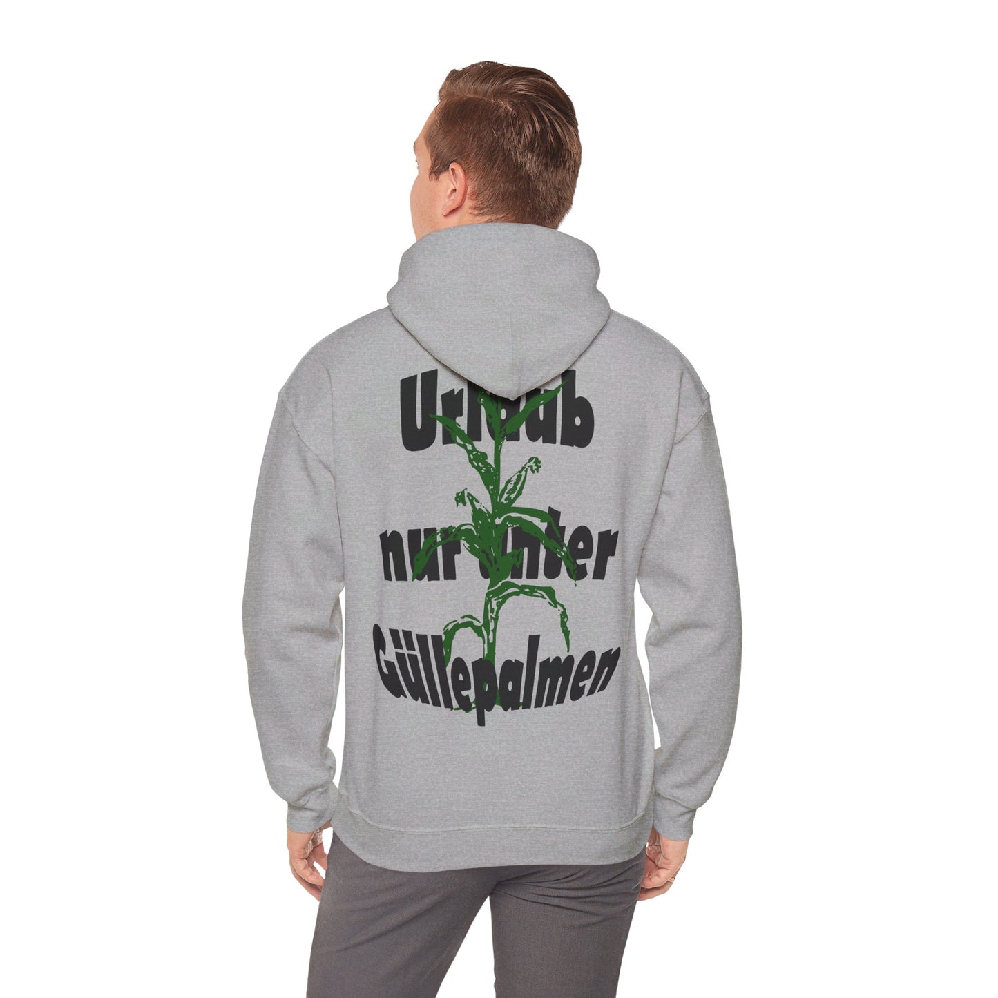 Dorfkind Hoodie Urlaub unter Guellepalmen warmes Material fuer die Ernte.