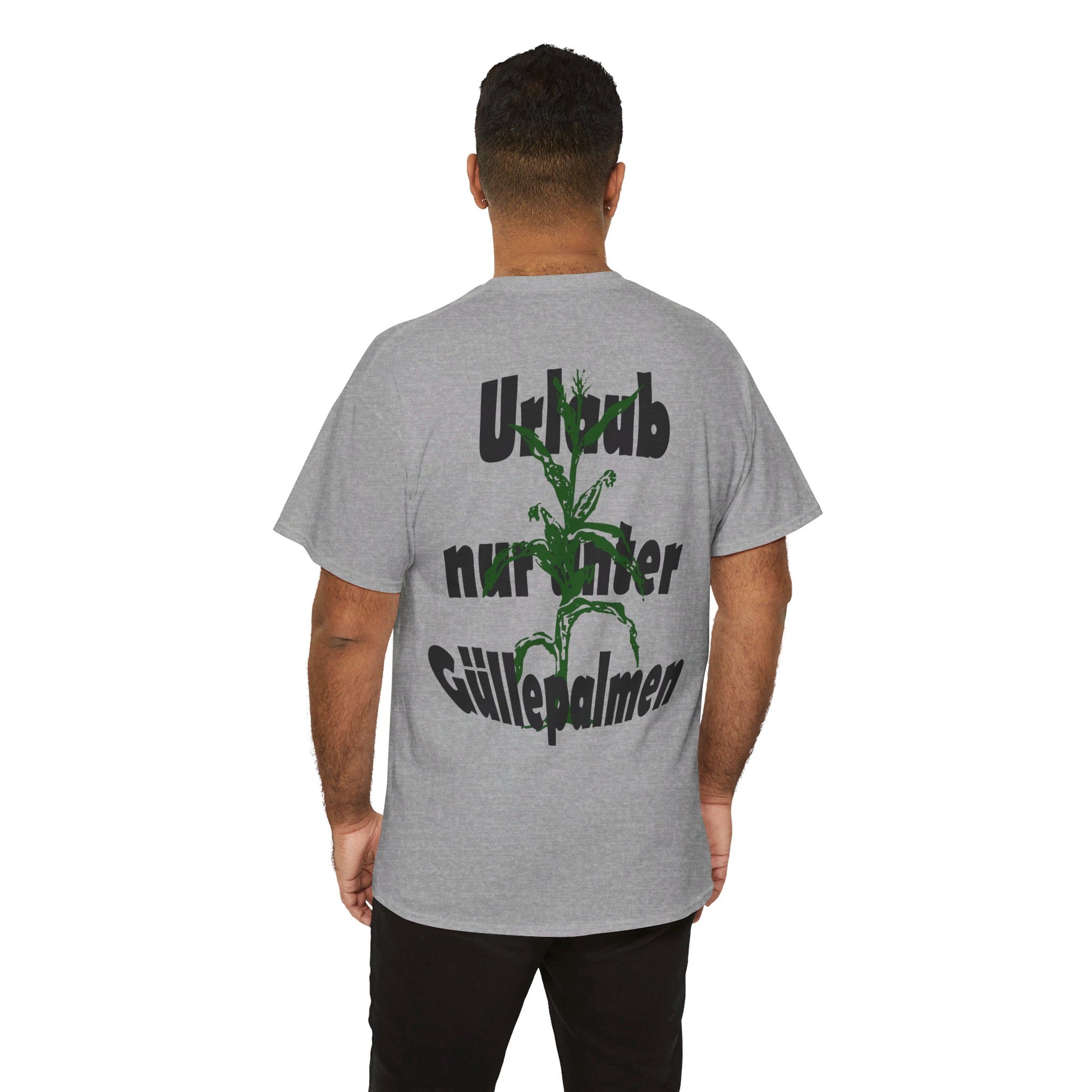 Dorfkind T-Shirt lustig Urlaub unter Guellepalmen fuer Herren und Damen.