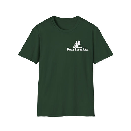 Schlichtes Forstwirtin Basic T-Shirt für Damen mit dezentem Motiv