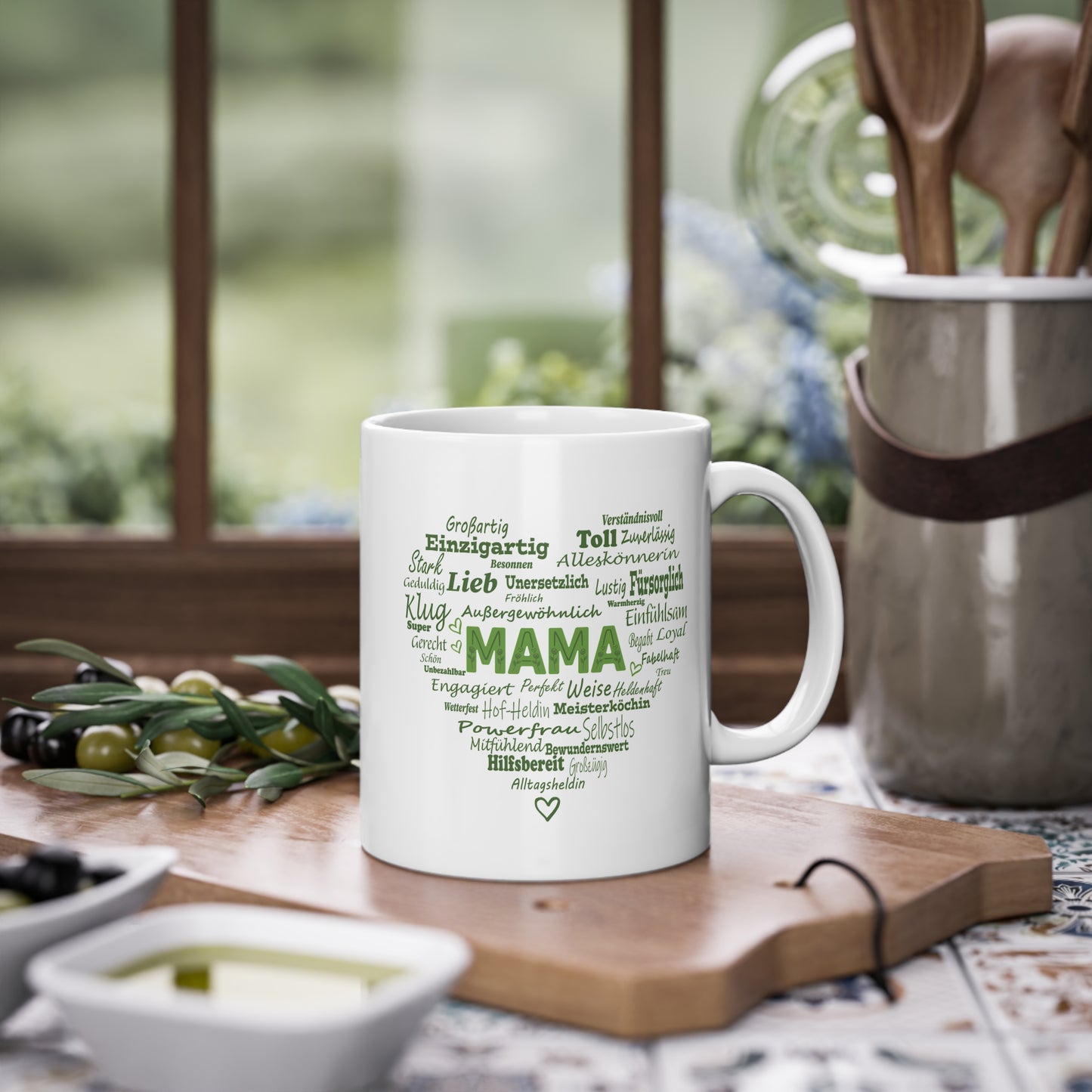 Muttertagsgeschenk fuer Baeuerinnen Tasse mit Aufschrift Hof-Heldin und Powerfrau.