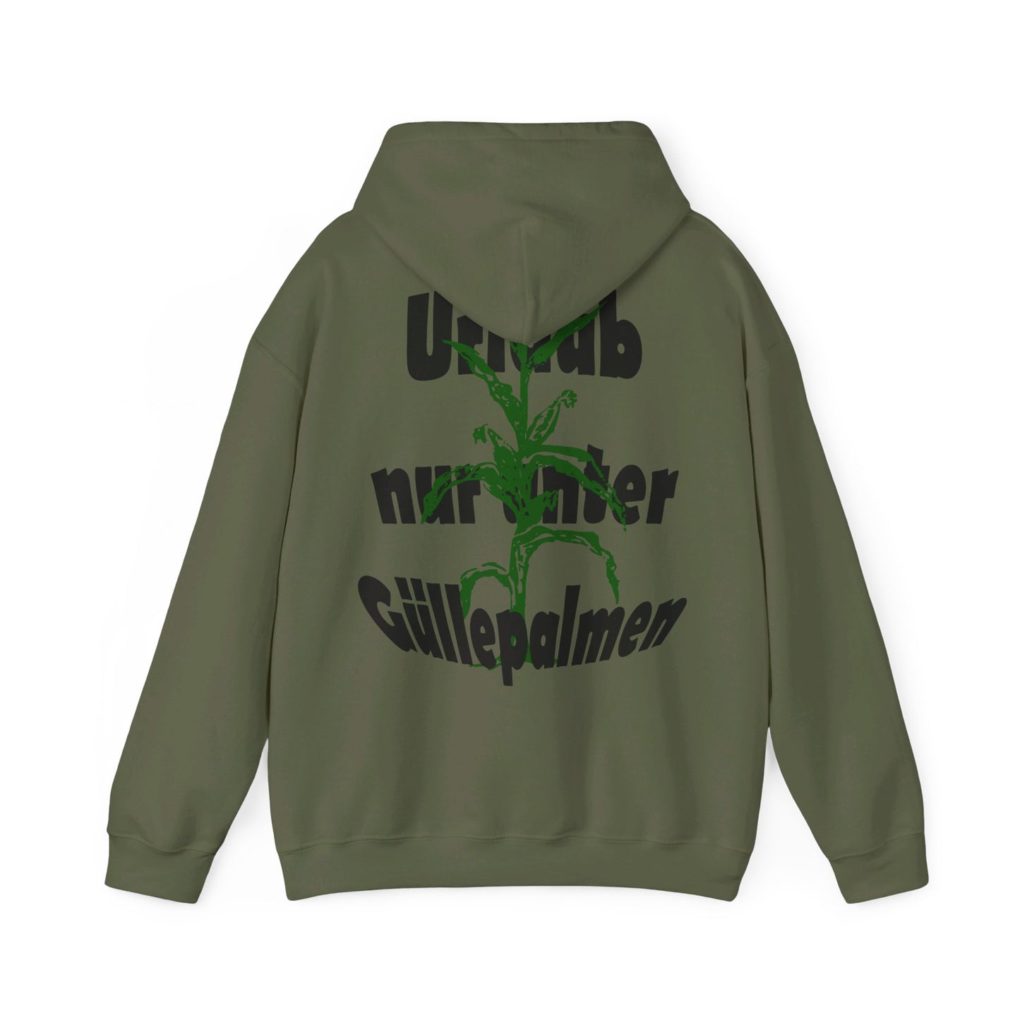 Team Outfit fuer die Haeckselkette 2026 Guellepalmen Design Backprint.