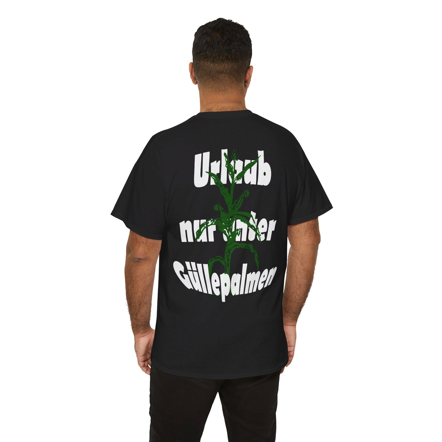 Lustige Kleidung zum Maishaeckseln Motiv Urlaub nur unter Guellepalmen.