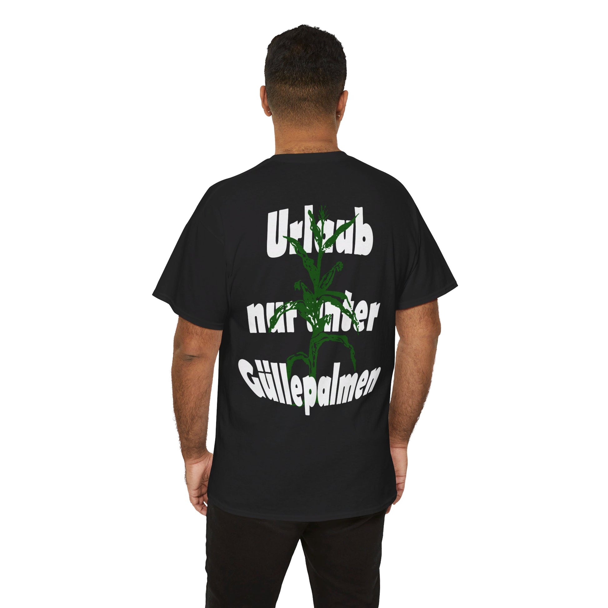 Lustige Kleidung zum Maishaeckseln Motiv Urlaub nur unter Guellepalmen.