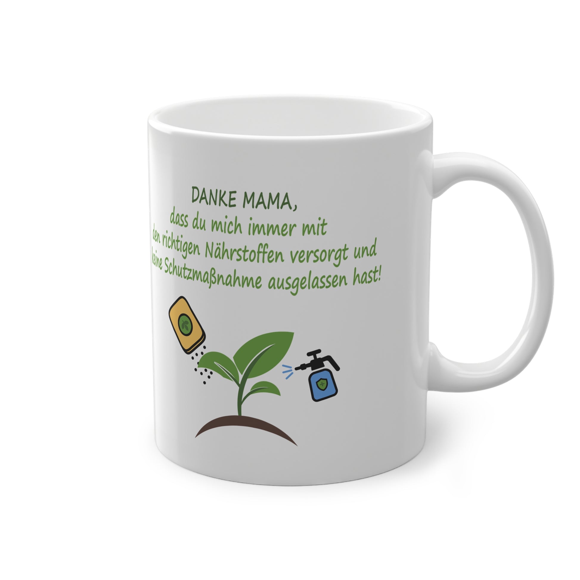 Danke Mama Tasse – Geschenk für Muttertag & Geburtstag für Landwirtinnen und Gärtnerinnen.